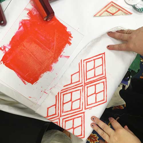 lisa solomon - lisa solomon - block printing class