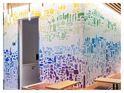 lisa solomon art - Chroma Wallpaper in San Francisco Financial Office