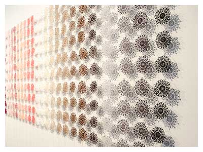 lisa solomon art - doily installation - 1000 doilies Ulirch