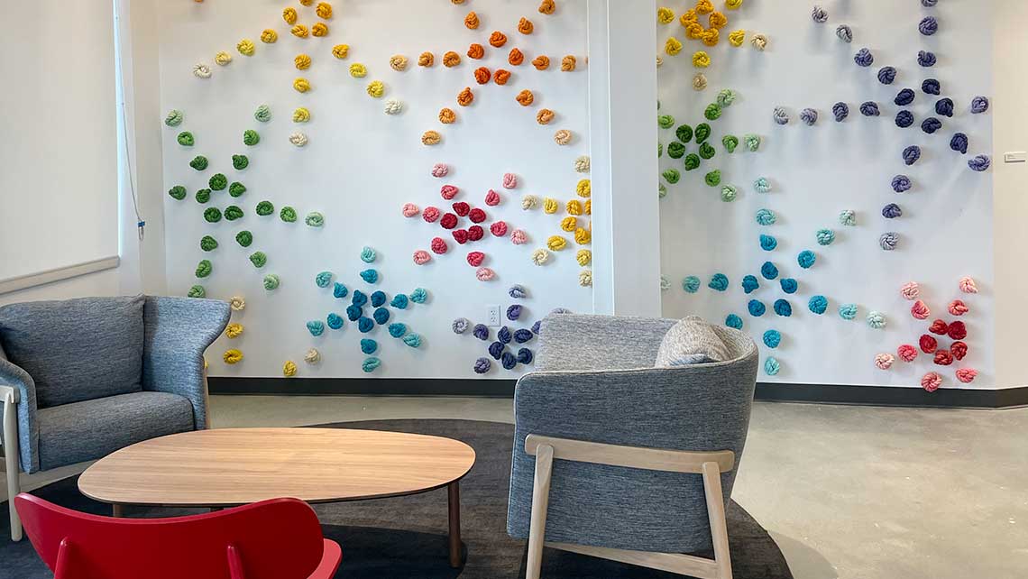 Lisa Solomon commissioned knots installed at Chan Zuckerberg Initiative Redwood City