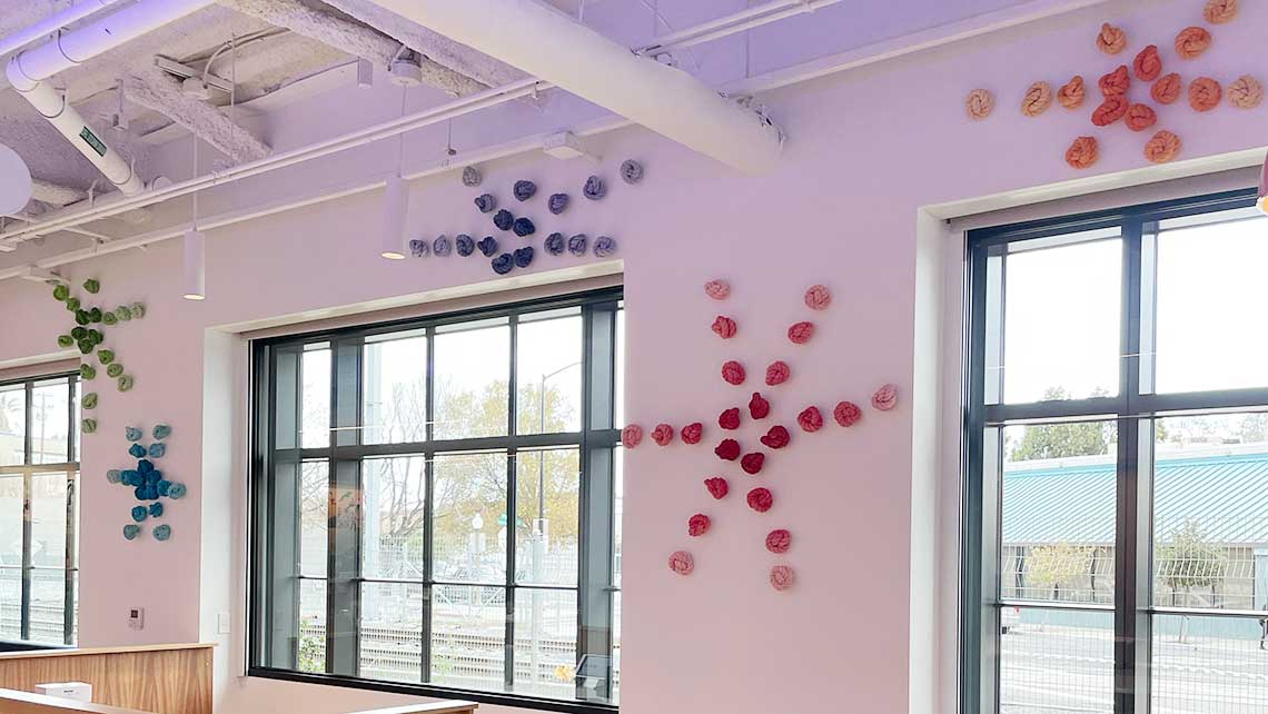 Lisa Solomon commissioned knots installed at Chan Zuckerberg Initiative Redwood City
