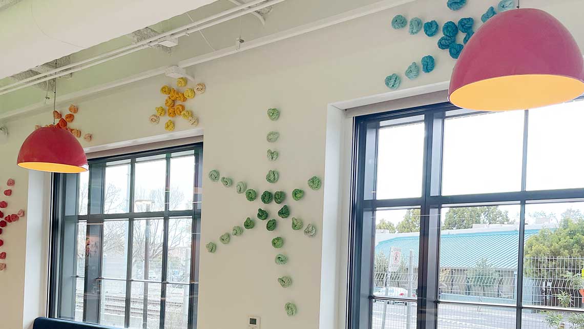 Lisa Solomon commissioned knots installed at Chan Zuckerberg Initiative Redwood City