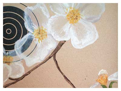 lisa solomon art - rifle target - coagulant target - dogwood