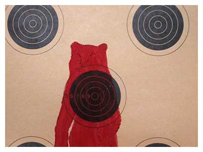 lisa solomon art - rifle target - the hunted - a bear
