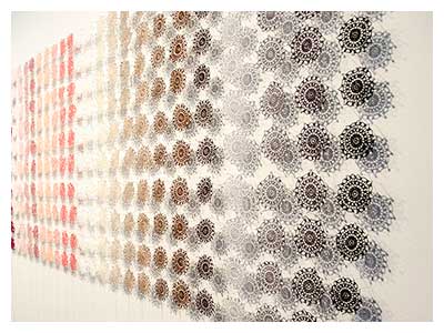 lisa solomon art - 1000 doilies at the Ulrich Museum