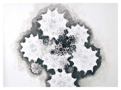 lisa solomon art - doily virus - H1N1